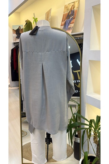 Invee İnvee Asymmetric Cut Tunic Gray 6122