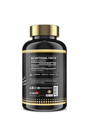 DYNAMIK MUSCLE Tribulus 750mg, Supports Lean Mass, 90 Caps, 90 Servings