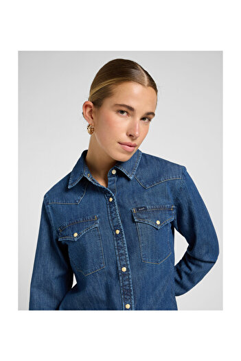 Lee Klasické westernové košile z denimu