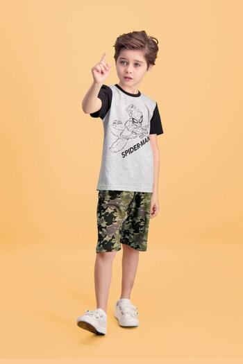 SPIDERMAN Boy's Bermuda Pants Set