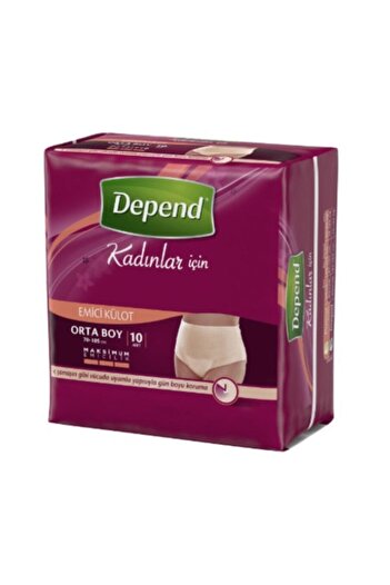 Depend Women's Absorbent Panties 60 Pieces Medium Size 36-42 Size