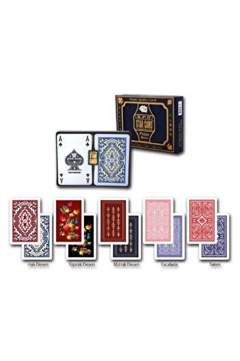 Star Card Plastic Playing Card 2 Deck Playing Card 100% Pvc Plastic Original Card