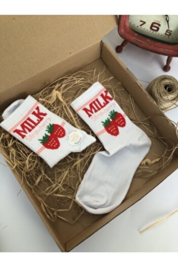 çorapdunyam Κάλτσες Tennis College με άρωμα Milk Strawberry