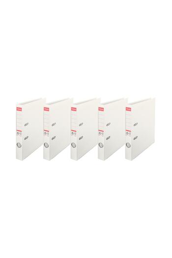 Esselte Folder îngust din plastic (9945) Pachet alb de 5