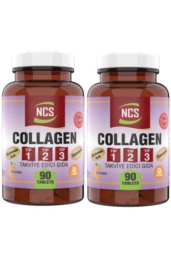 NCS 1-2-3 Collagen Hyaluronic Acid 2 X 90 Tablets - Type