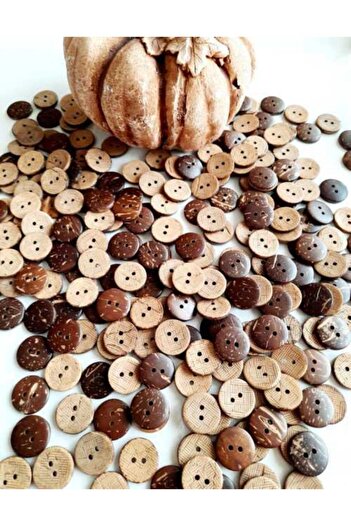 canan dizayn Wooden Cocanat Button 15 Pack 18 Mm