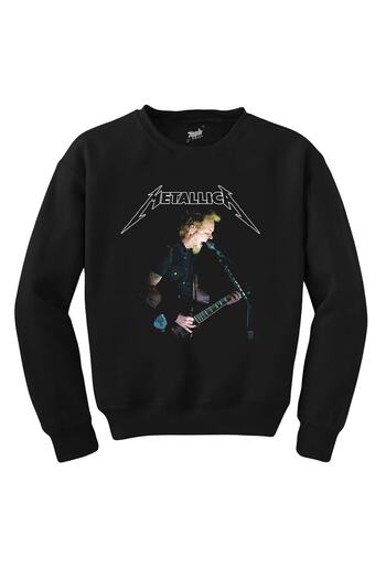 Z zepplin Metallica James Hetfield Guitar 2 Black Sweatshirt