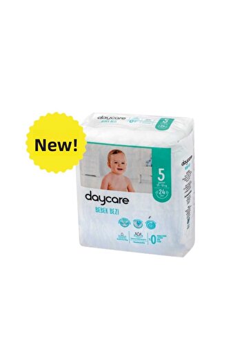 Daycare Junior Size 5 - 11-18 kg Baby Diapers, 3X24 72 Pieces