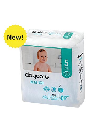 Daycare Junior Size 5 - 11-18 kg Baby Diapers, 4X24 96 Pieces