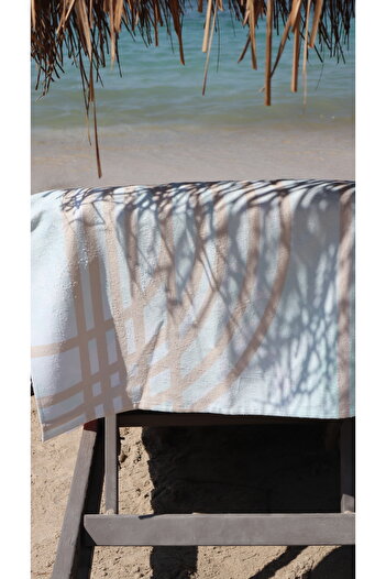 LAVENDIER Lavender Sage Highly Water Absorbent Beach Towel