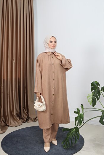 NİSUM MODA Magnolia Linen Look Suit