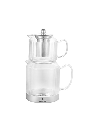Aryıldız Wave Glass - Teapot Small Design