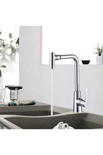 Generic ITG Wall Mounted Stainless Steel Kitchen Faucet – Chrome Finish, SASO Certified, 5-Year Warranty