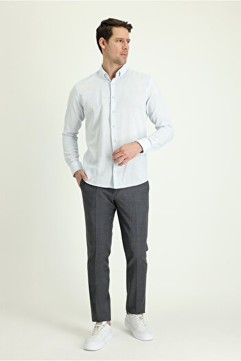 Kiğılı Slim Fit Slim Fit Wool Classic Fabric Trousers