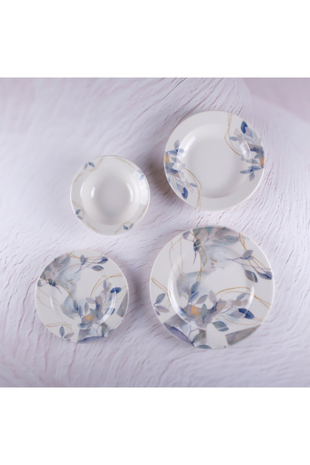 Tulü Porselen Tulu Tulip 24-Piece Dinnerware Set for 6 People