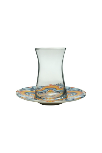 Tulü Porselen Tulu Saddlebag 12 Piece Tea Set for 6 People 160 ml