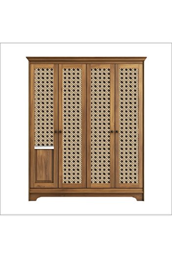 Bigaimaj Hasır Rattan Desenli Kendinden Yapışkanlı Laminasyonlu Dolap, Şifonyer Kaplama Folyosu