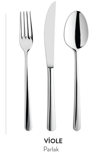 Aryıldız Viole 89 Pieces 12 Person Fork Spoon Knife Set