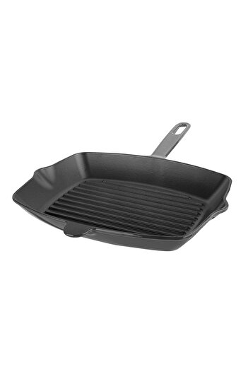 Aryıldız Majolik Cast Iron Grill 26X32 cm Gray