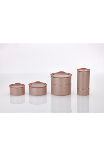 NEOFLAM Fika One Ceramic Storage Container Set 6 Pieces Pink
