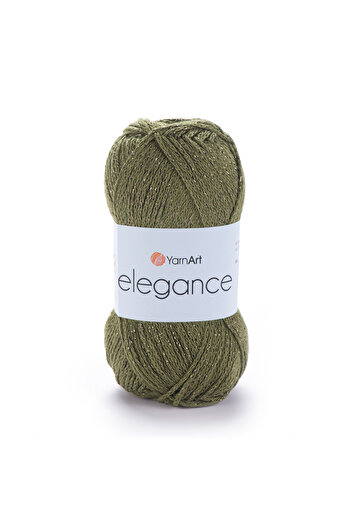 Yarnart Elegance - Glitter Χειροποίητο Νήμα Πλεκτομηχανής Olive Green-113