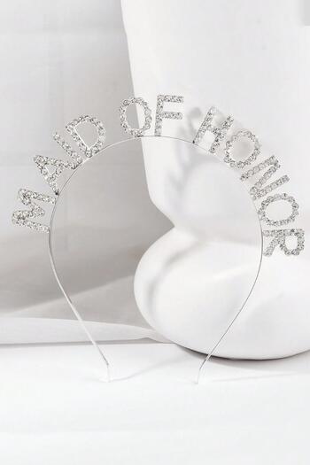 New Obsessions Maid of Honor Head Bridesmaid Crystal Stone Party Crown