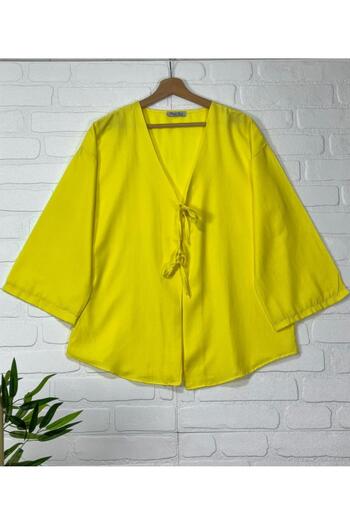 Nergis Neva Butik Lace-Up Kimono Tunic Design