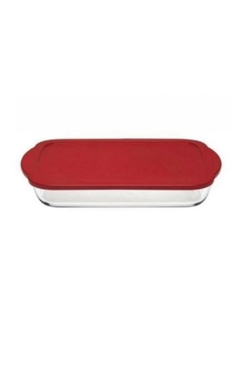 Paşabahçe 59006 Plastik Kapaklı Borcam Fırın Kabı 33x19 cm