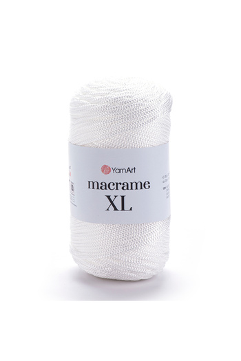 Yarnart Macrame Xl - Ață de tricotat manual Macrame Alb-154