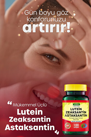 Vitapol Lutein Zeaksantin Astaksantin Koenzim Q10 Ve Vitamin Kompleksi – 100 Kapsül – Göz Sağlığı