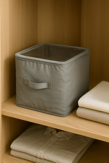 SER&YAT 4 Pieces Steel Frame Zippered Window Storage Box 30X30X30 Tensioner Storage Organizer