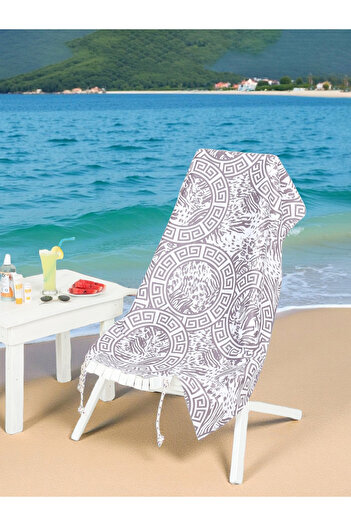 AİRYCOT Πετσέτα παραλίας Tiger Grey Men Ph005