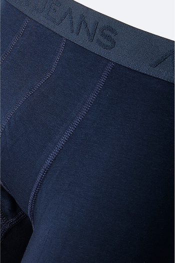 Avva Erkek Lacivert Basic Pamuklu Tekli Regular Fit Boxer B009510