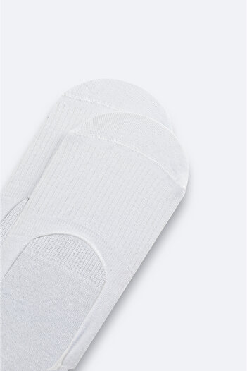Avva Men's White Bamboo Ballerina Socks A51Y8500