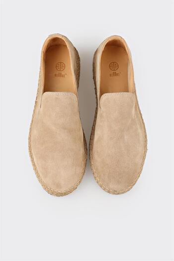 Elle Shoes Bej Deri Erkek Günlük Ayakkabı