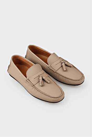 Elle Shoes Vizon Deri Erkek Günlük Ayakkabı