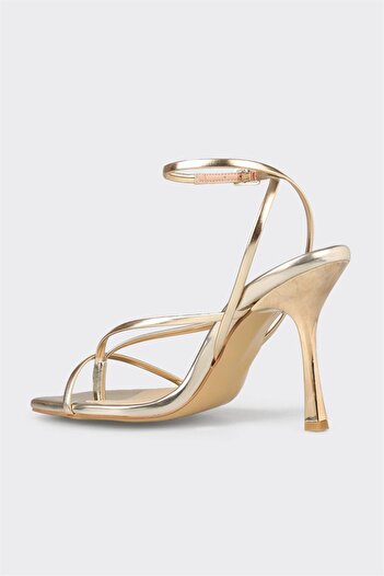 Elle Shoes Gold Kadın Topuklu Sandalet