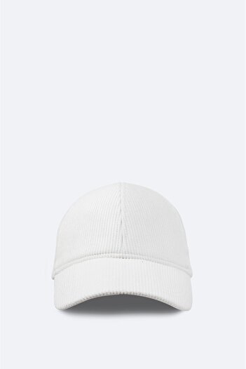 Avva Men's Ecru Corduroy 100% Cotton Sports Hat A32y9203
