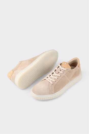 Elle Shoes Bej Deri Erkek Günlük Ayakkabı