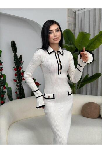 NORA Boutique Λεπτομερές φόρεμα τσέπης Wale