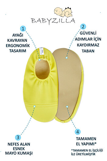 BabyZilla Kaydırmaz Taban Deniz Ayakkabısı, Çocuk Havuz Patiği