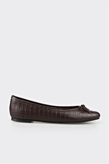 Elle Shoes Brown Leather Women's Casual Shoes