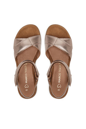 Marco Tozzi Women's Sandals gold MARCO TOZZI-2-28401-42 592 ROSE METALLIC