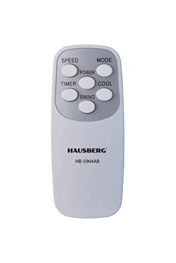 Hausberg Portable Digital Air Cooler with Remote Control HB-5964AB, 5.5L, 65W, 3 Speeds, 5 Programs