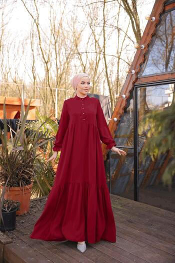 Nissra Ankanoor Μισό Πατάκι 3 Στρώσεων Φόρεμα Hijab Anka255078
