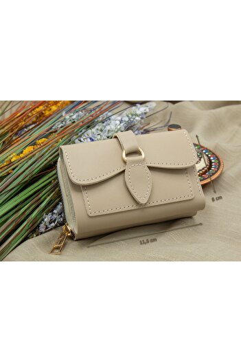 Womancraft Defne Women's Wallet with Zippered Accordion Paper and Coin Compartment