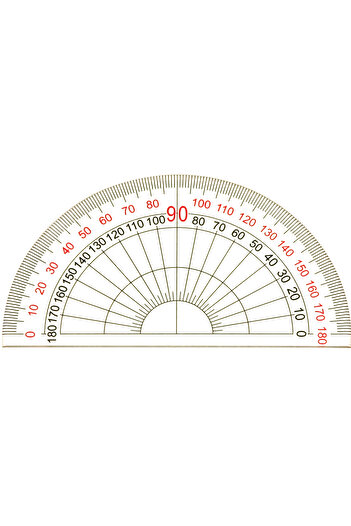 Protractor Clear Plastic Protractor – 180° Measuring Tool for Geometry, Math & Drawing