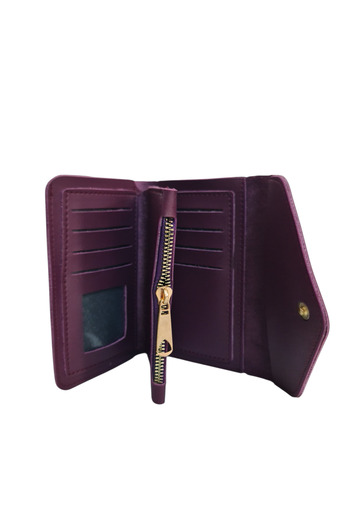 Gloria Gloria Modex Women's Snap Closure Coin Zipper Multi-Compartment Women's Wallet Accessory