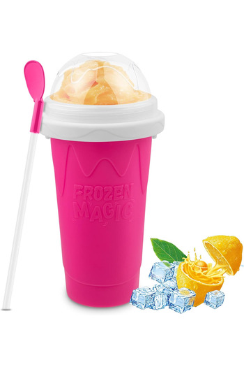 Denx Portable Magical Silica Squeeze Cup for making milkshakes, ice cream and smoothies DX2542