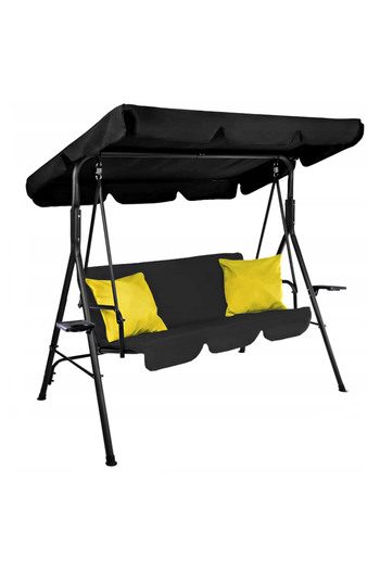 SERSIMO Trieste garden swing, 3 seats, 220kg, black
